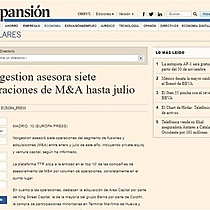 Norgestion asesora siete operaciones de M&A hasta julio